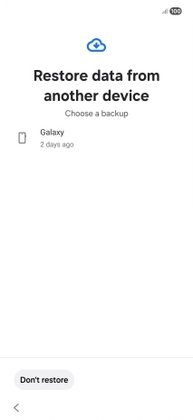 Press the required backup and your phone restores the content of the selected backup. Subsequently, follow the instructions on the screen to set up your phone and prepare it for use.