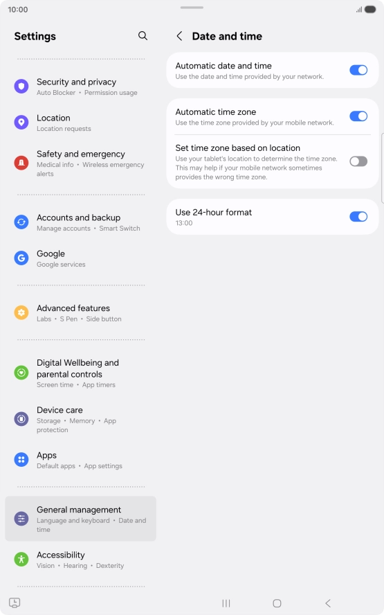 Press the Home key to return to the home screen.