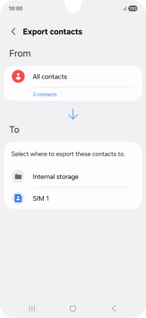 Press the name of the SIM.