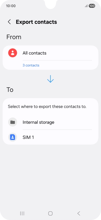 Press the name of the SIM.