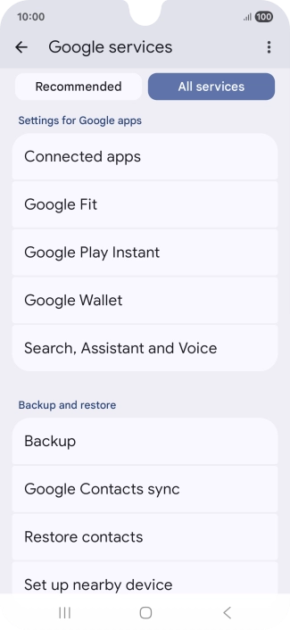 Press Search, Assistant and Voice.