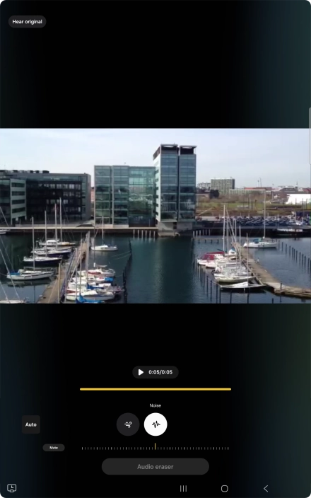 Slide your finger right or left on the indicator to set the required volume for the selected sound type.
