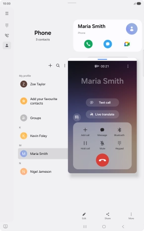 Press Live translate.