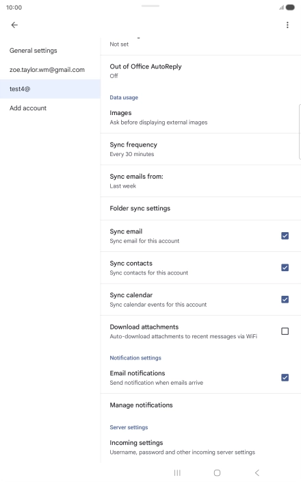 Press the field next to 