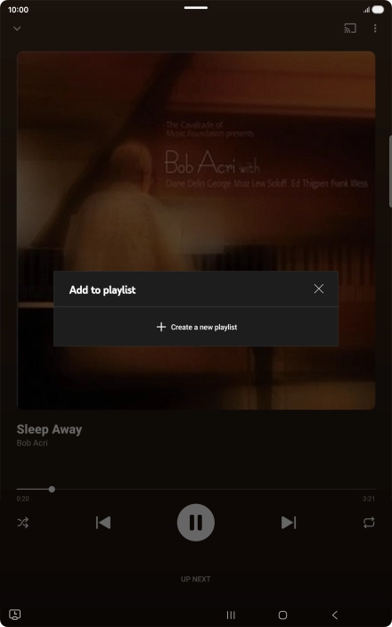 Press Create a new playlist.