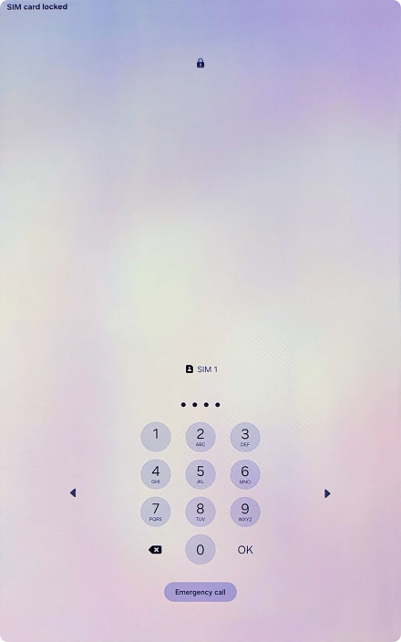 If you're asked to key in your PIN, do so and press OK.