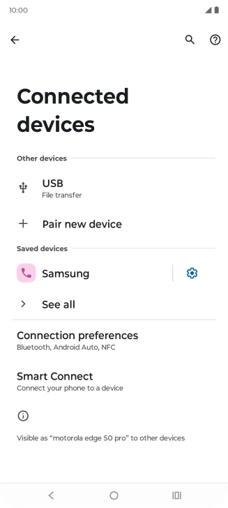 Press the Home key to return to the home screen.