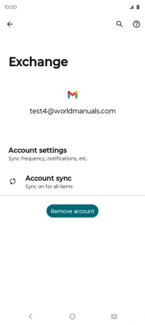 Press Account settings.