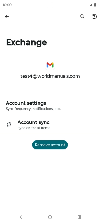 Press Account settings.