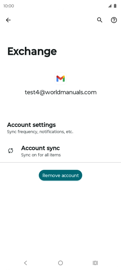 Press Account settings.