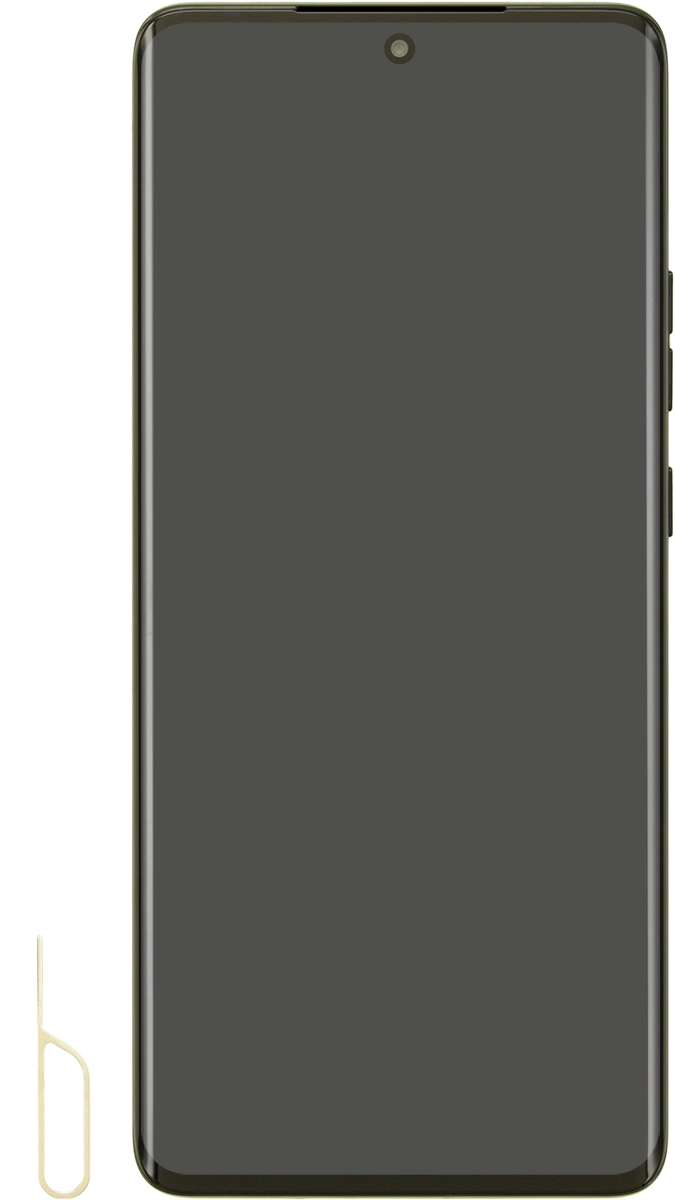 Find the opener for the SIM holder.