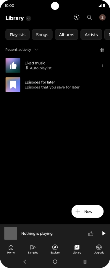 Press the drop down list.