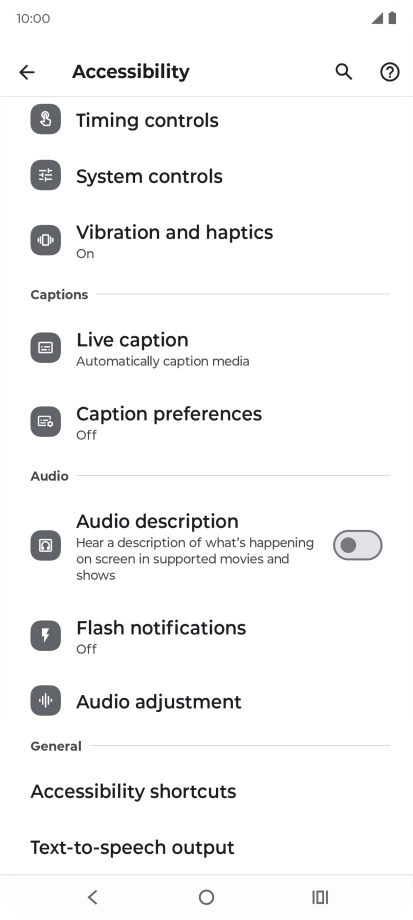 Press the required category below 