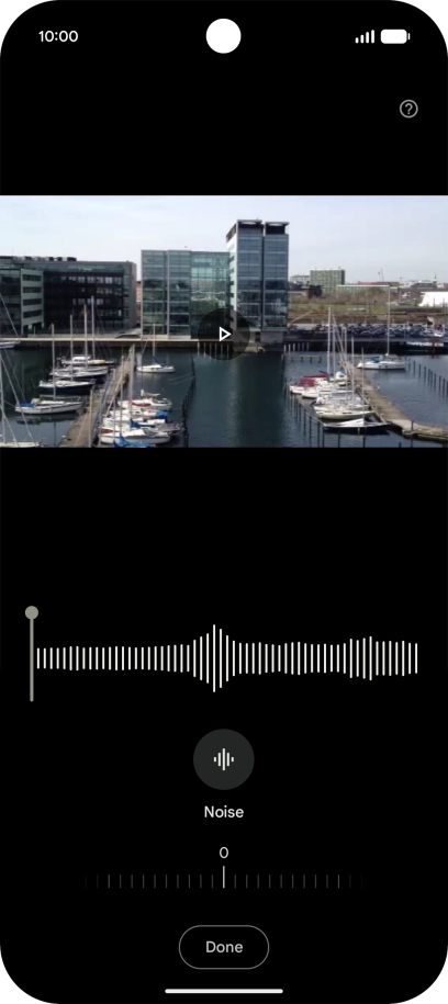 Slide your finger right or left on the indicator to set the required volume for the selected sound type.