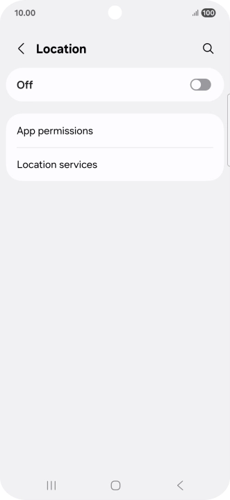 Press the indicator to turn the function on or off.