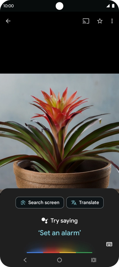 Press Search screen and wait for the search results.