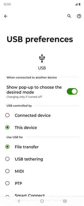 Press File transfer.