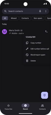 Press Block/report spam.