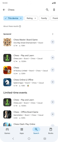 Press the required app.