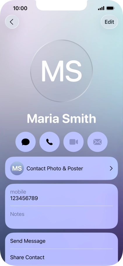 Slide your finger upwards starting from the bottom of the screen to return to the home screen.