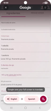 Follow the instructions on the screen to select the required language settings and use the function.