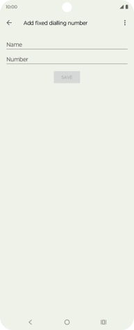 Press Name and key in the required name.