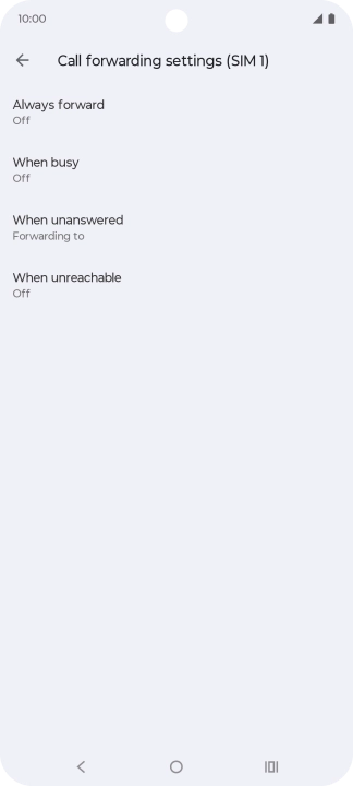 Press the Home key to return to the home screen.
