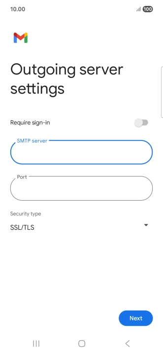 Press the field below 