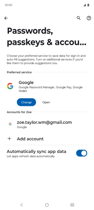 Press the Home key to return to the home screen.