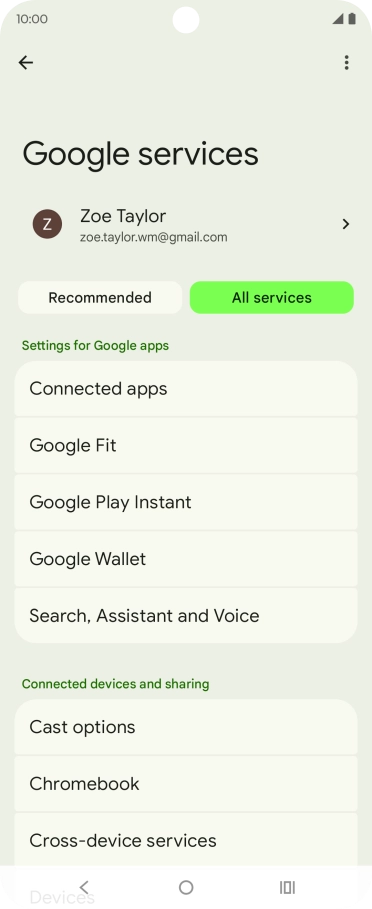 Press Search, Assistant and Voice.