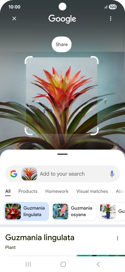 Follow the instructions on the screen to use the search results.