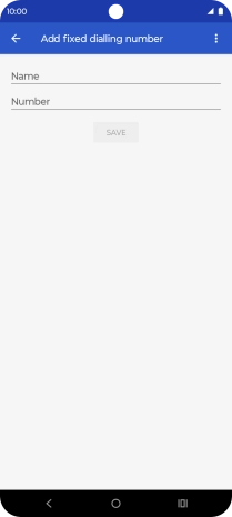 Press Name and key in the required name.