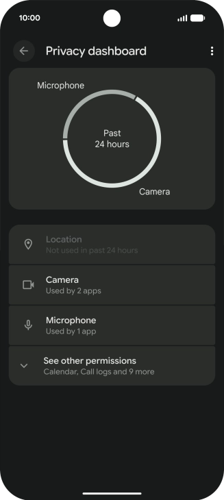 Press See other permissions.