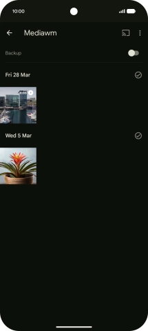 Press and hold any picture or video.
