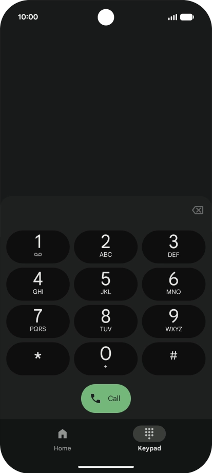 Press and hold number key 1 to call voicemail. Follow the instructions to listen to your messages.