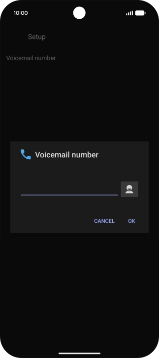 Key in +447836121121 and press OK.