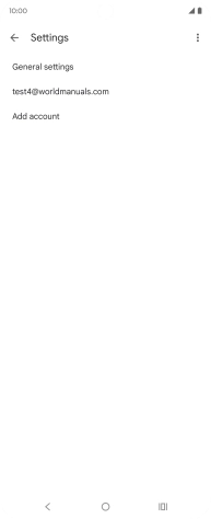 Press the required email account.