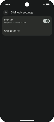 Press Change SIM PIN.
