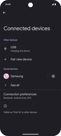 Slide your finger upwards starting from the bottom of the screen to return to the home screen.