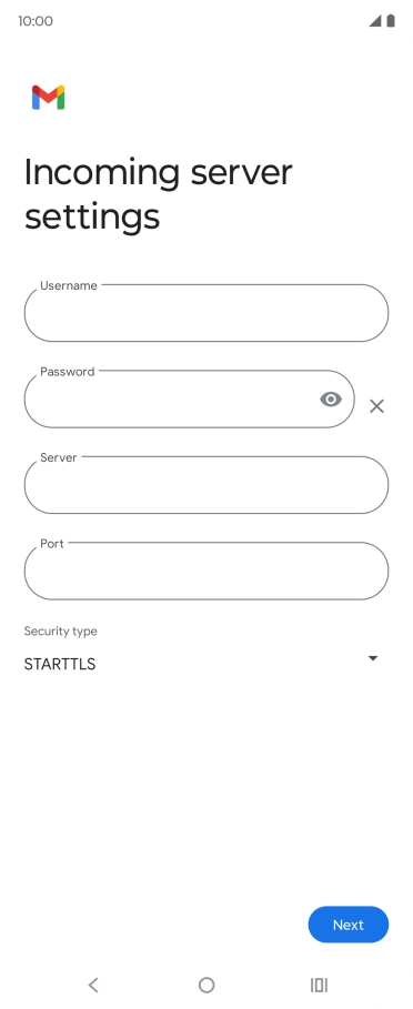 Press the field below 