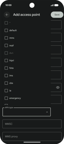 Press default to turn on the setting.