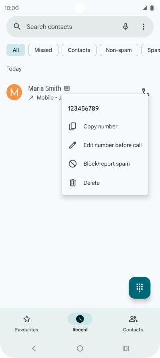 Press Block/report spam.