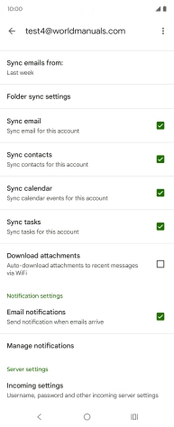 Press the field next to 