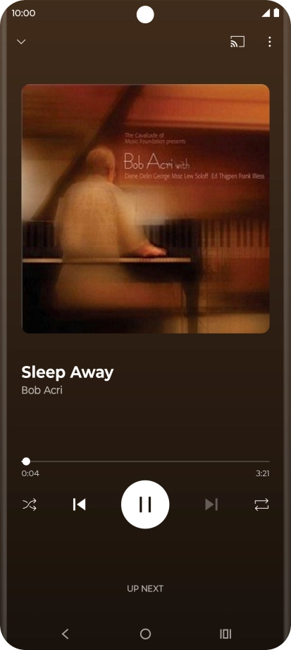 Press arrow right to go to the next audio file.