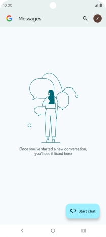 Press the profile icon.