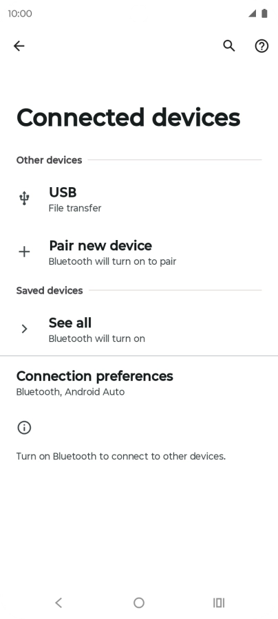 Press Pair new device.