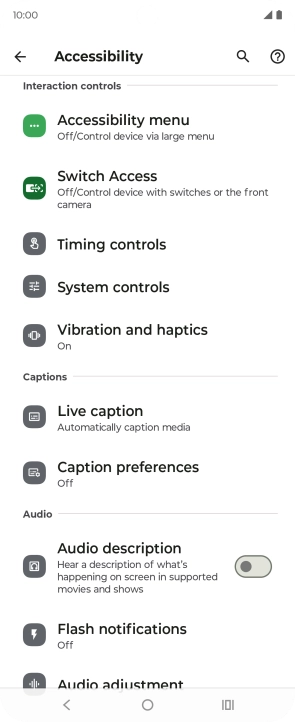 Press the required category below 