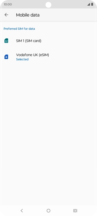 Press the required price plan.