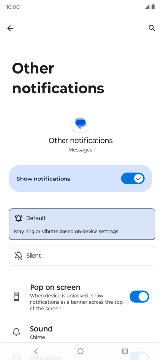 Press the Home key to return to the home screen.