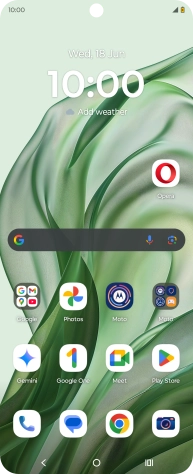 Press the Home key to return to the home screen.